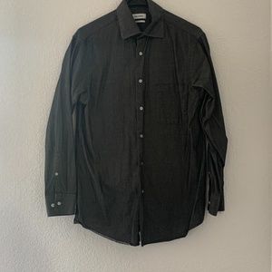 Calvin Klein Gray Button Down Shirt